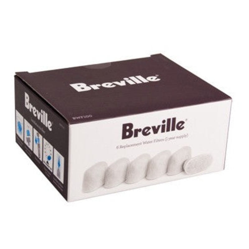 6 Replacement Resin Water Filters Breville