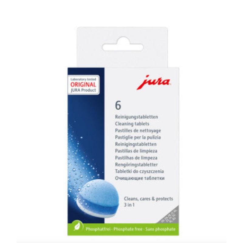 Jura 6 Pack Cleaning Tabs 3 Phase Auto Machines