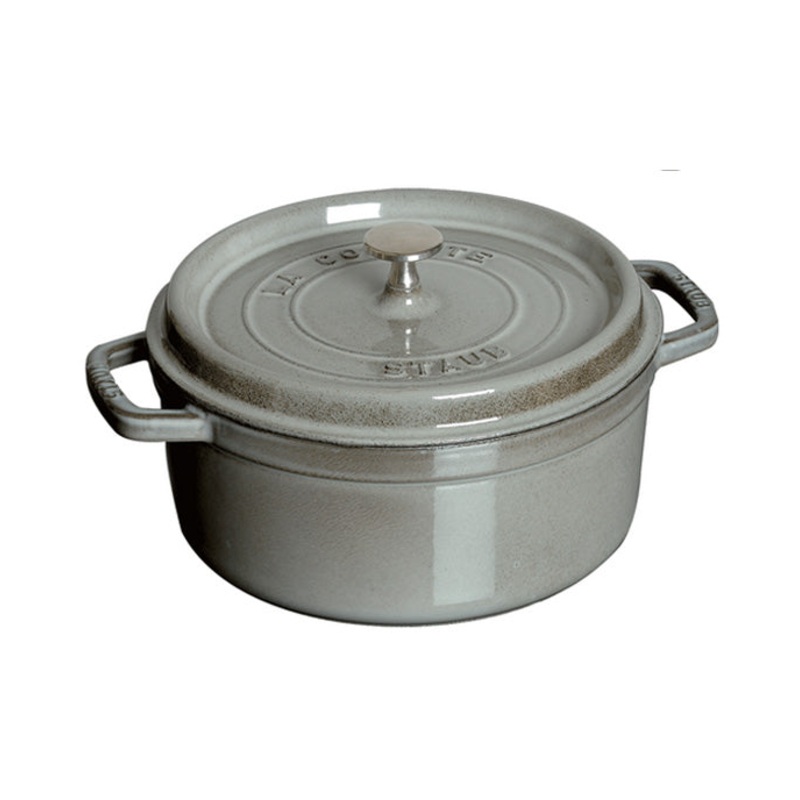 Staub Graphite Grey 7 QT Round Cocotte