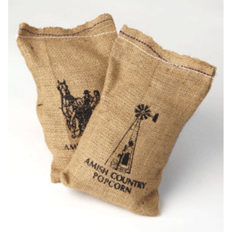 2 Lb. Tender & White Popcorn In Burlap Bag