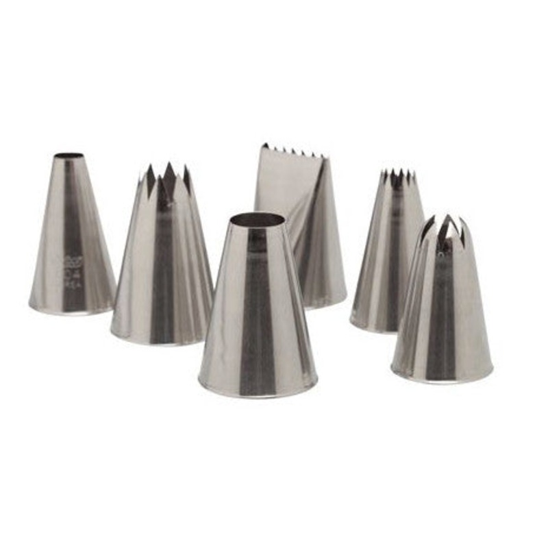 Ateco Assorted Pastry Tube Set of 6