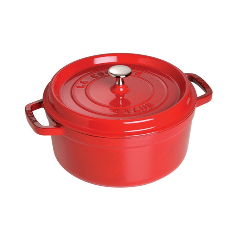 Cherry 7 qt Round Cocotte