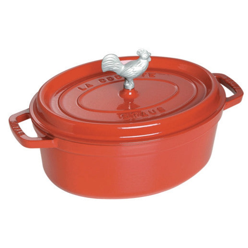 Staub 5.75-qt Coq au Vin Cocotte - Cherry