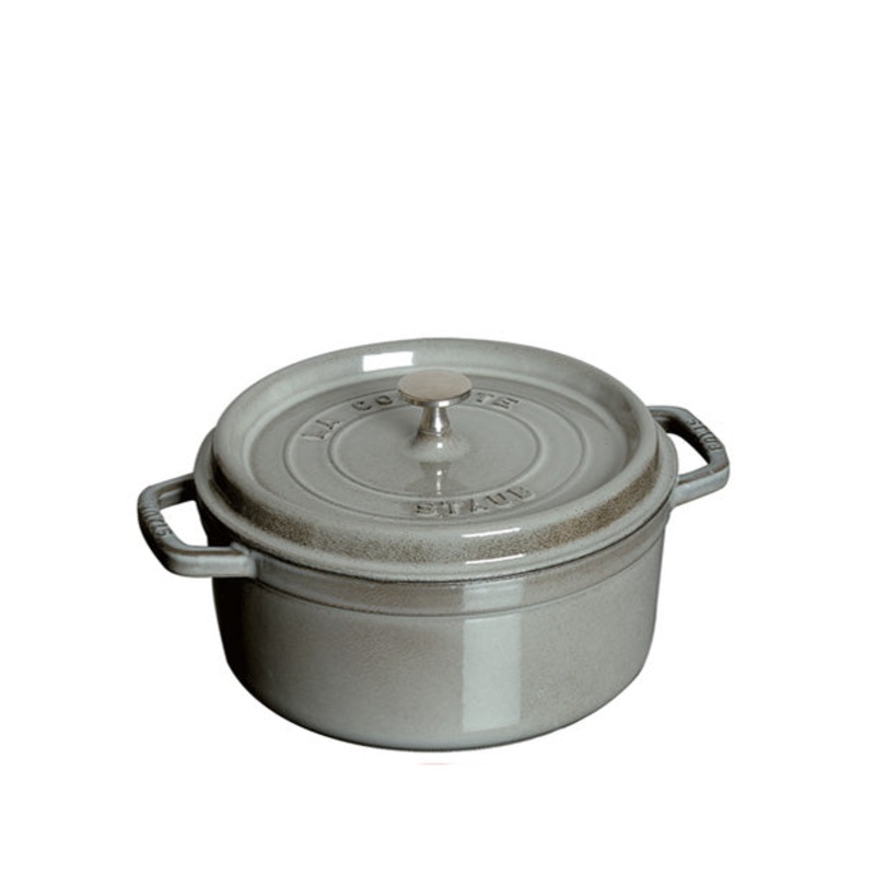 Staub Graphite Grey 2.75 QT Round Cocotte