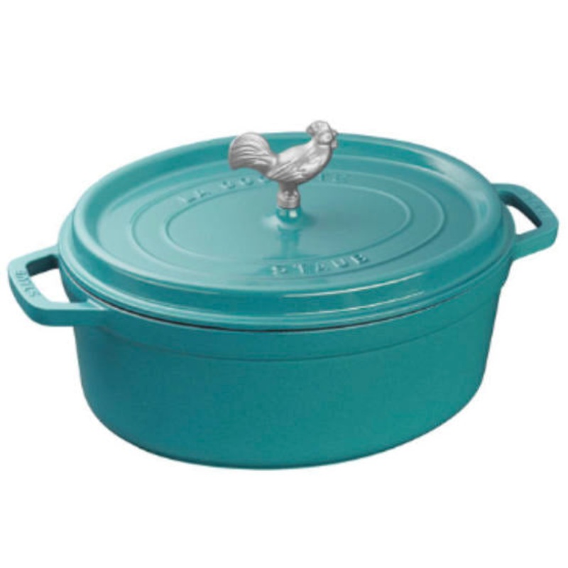 TURQUOISE 5.75 QT COQ AU VIN COCOTTE