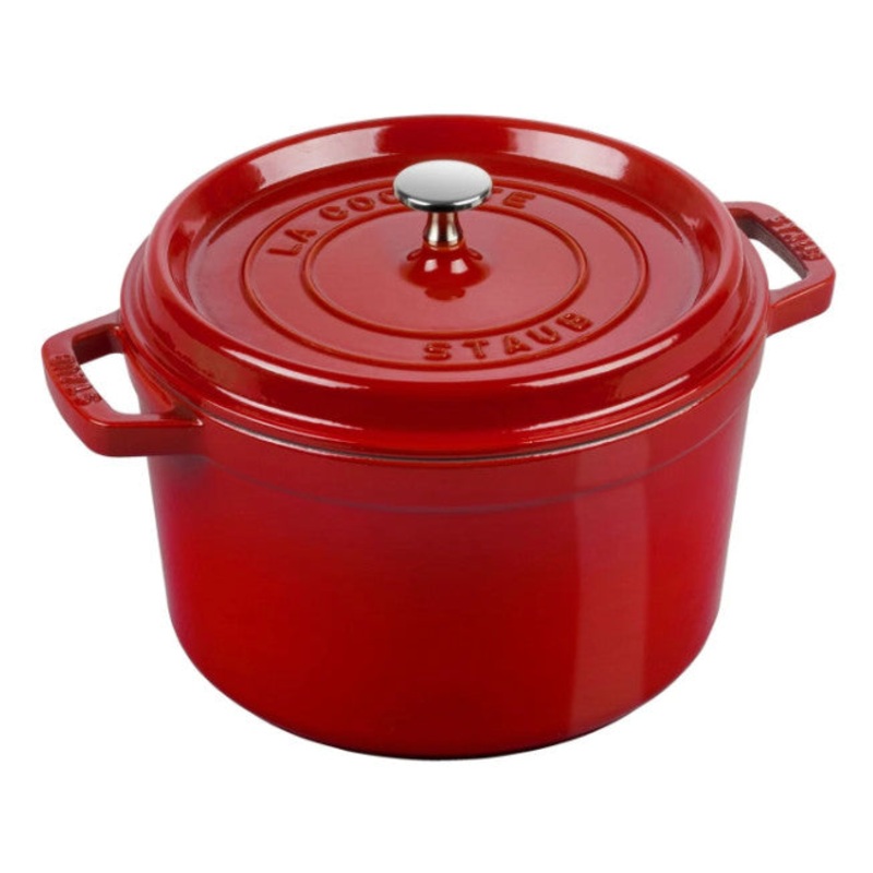 5 QT ROUND TALL COCOTTE CHERRY