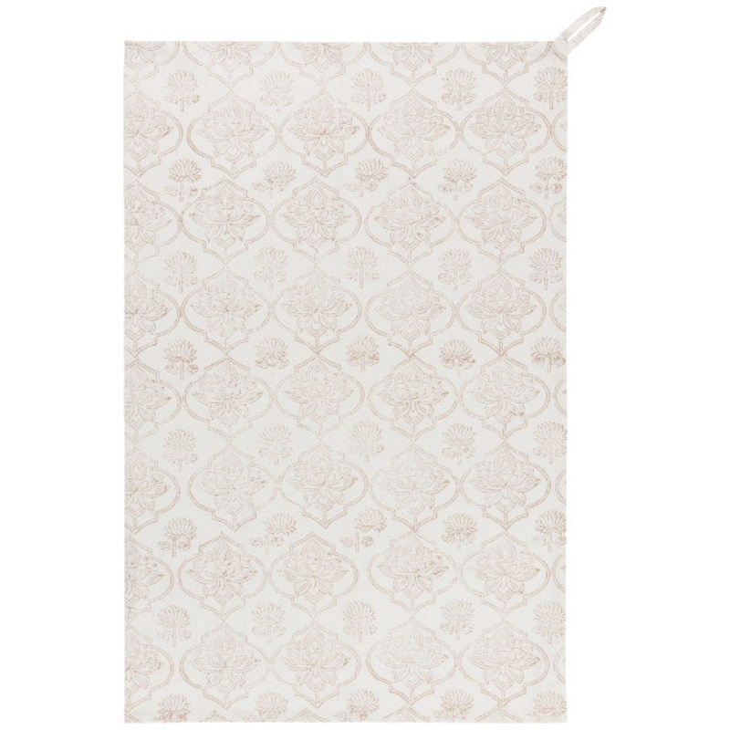 Block Print Lotus Towel