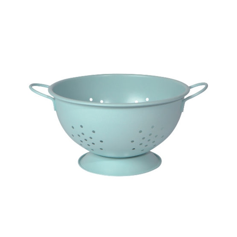 Colander Lg Matte Robins Egg