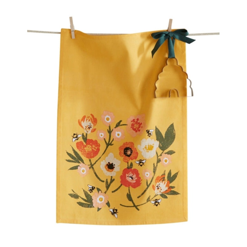 Multi Bee Blossom Towel & Cutter Set