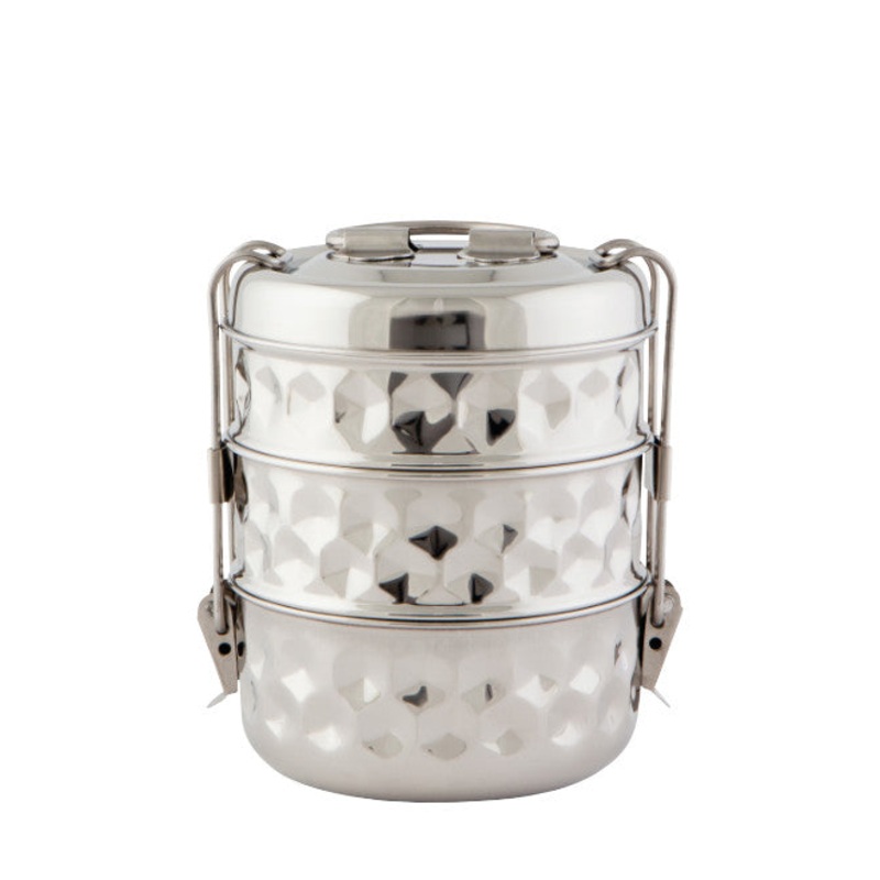 Tiffin 3-Tier Hammered Hexagon