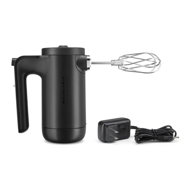 Black Matte Cordless 7 Speed Hand Mixer