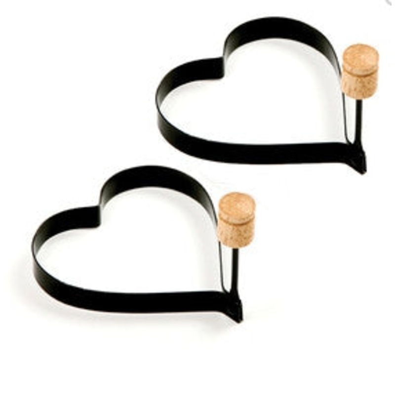 Heart Pancake/Egg Rings 2 set