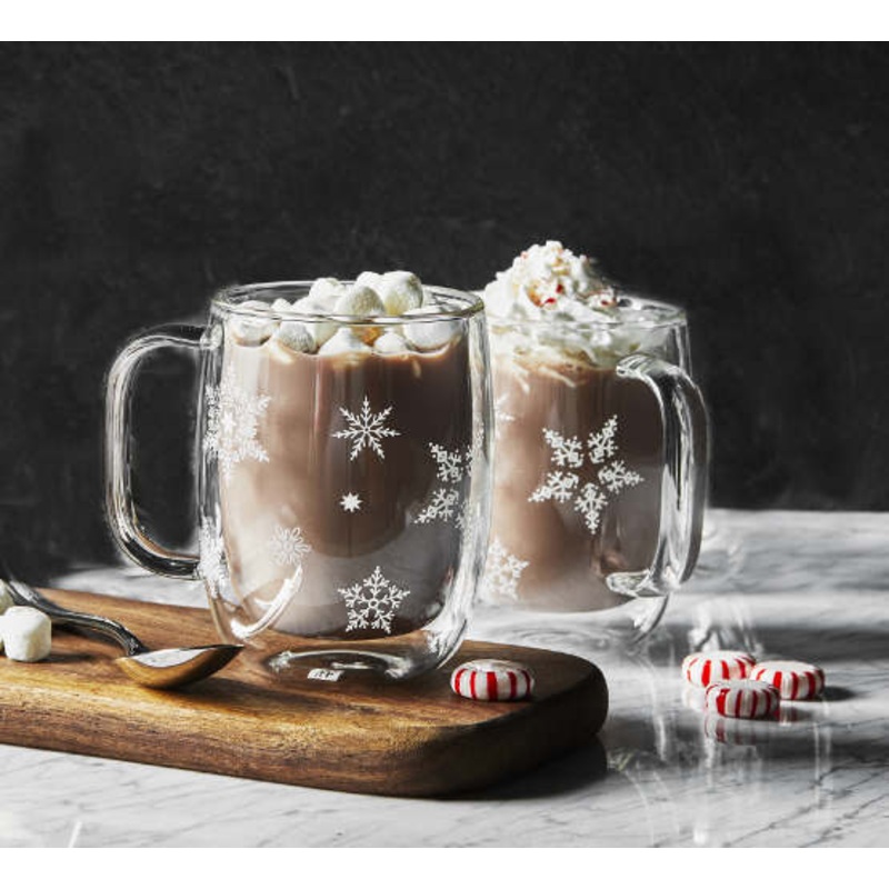 Snowflake Mug Set of 2