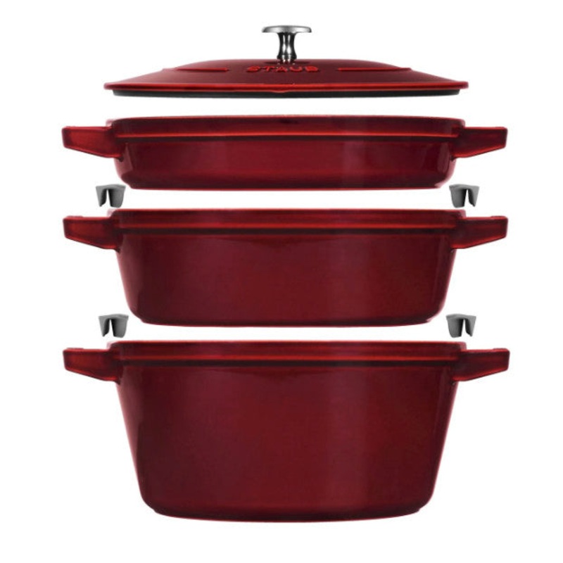 Stackable 4 pc Set Grenadine