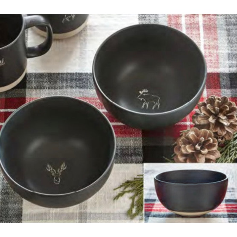 Winter Sketch Matte Bowls