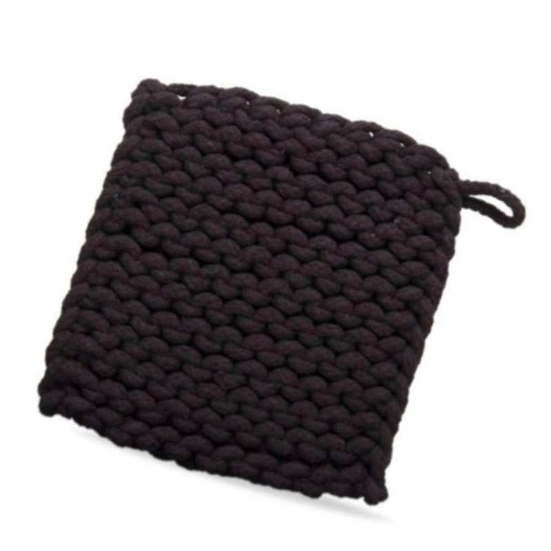 Black Crochet Trivet