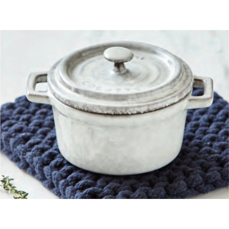 Gray Stinson Lidded Baker
