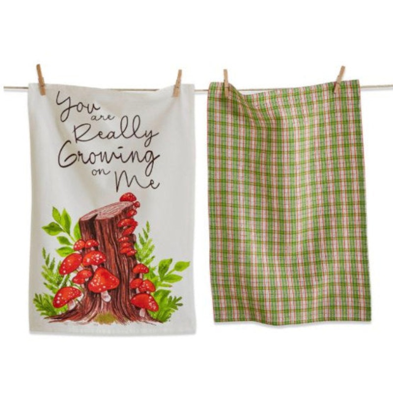 Growing On Me Dishtowel 2 Set