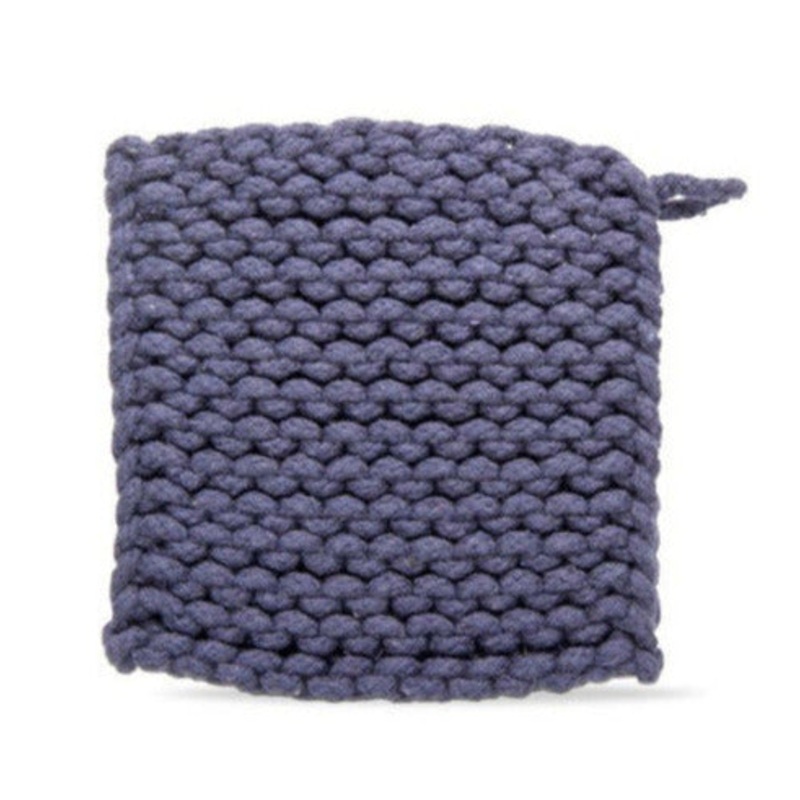 Midnight Blue Crochet Trivet