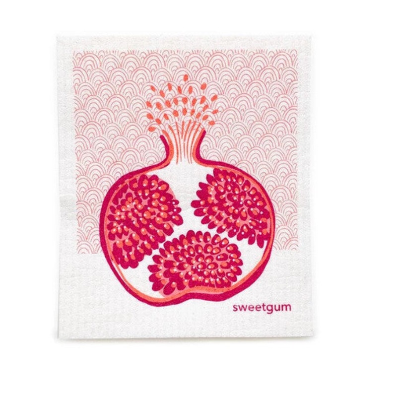 Pomegranate Swedish Dishcloth