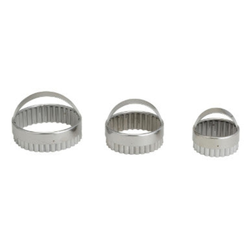 Round Crinkle Cutter Set/3