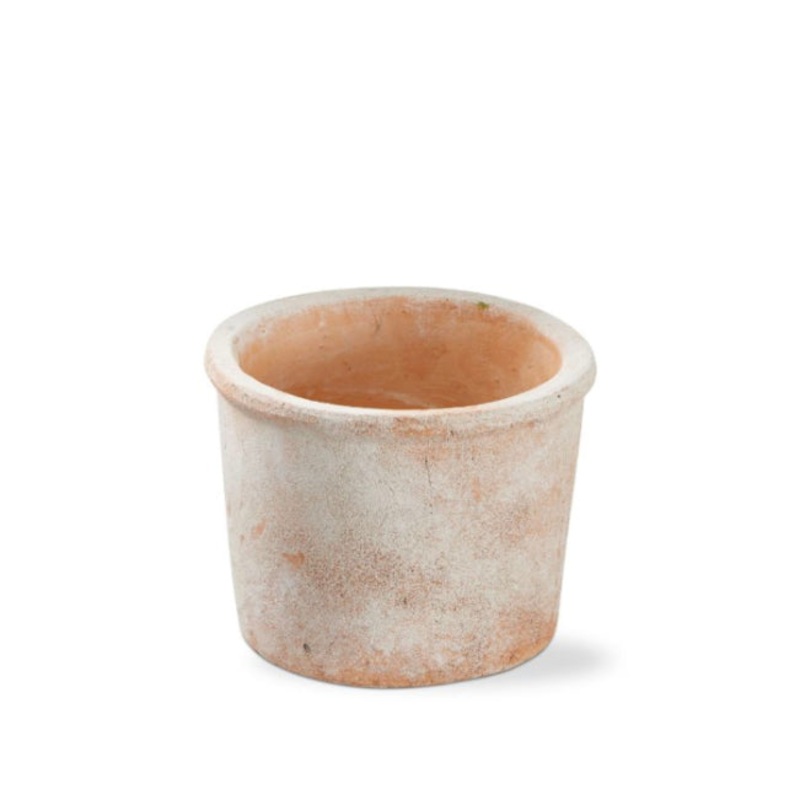 Terracotta Whitewashed Planter Med.
