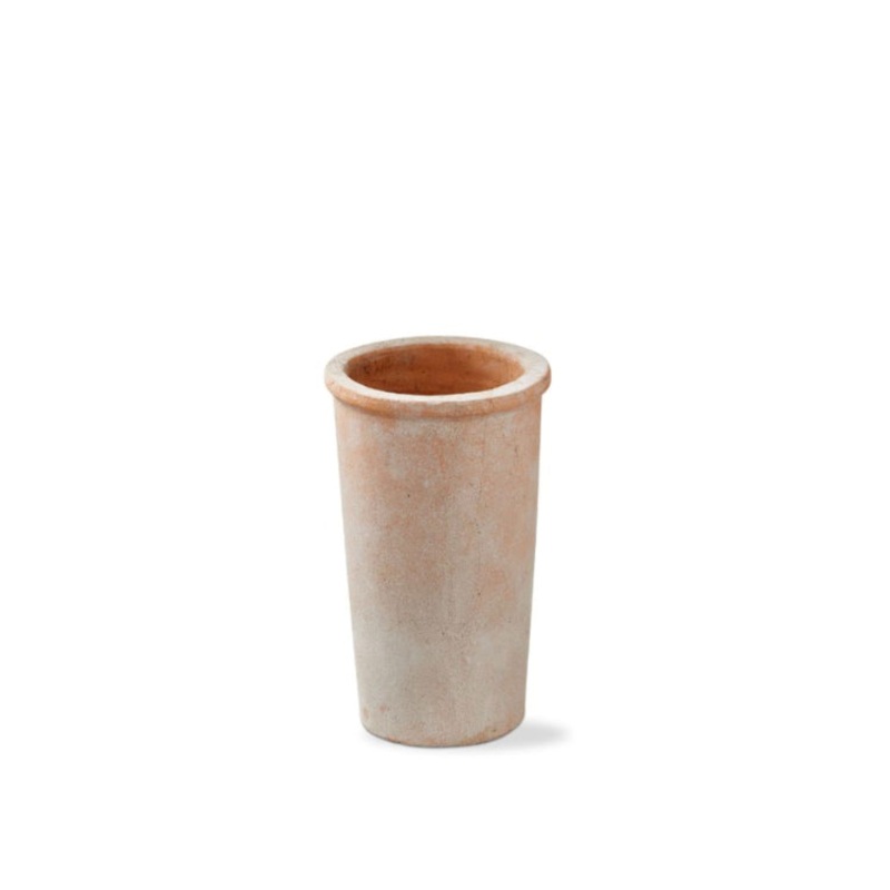 Terracotta Whtwash Tall Planter SM