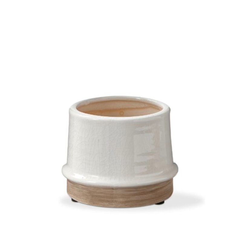 White Radius Planter Small