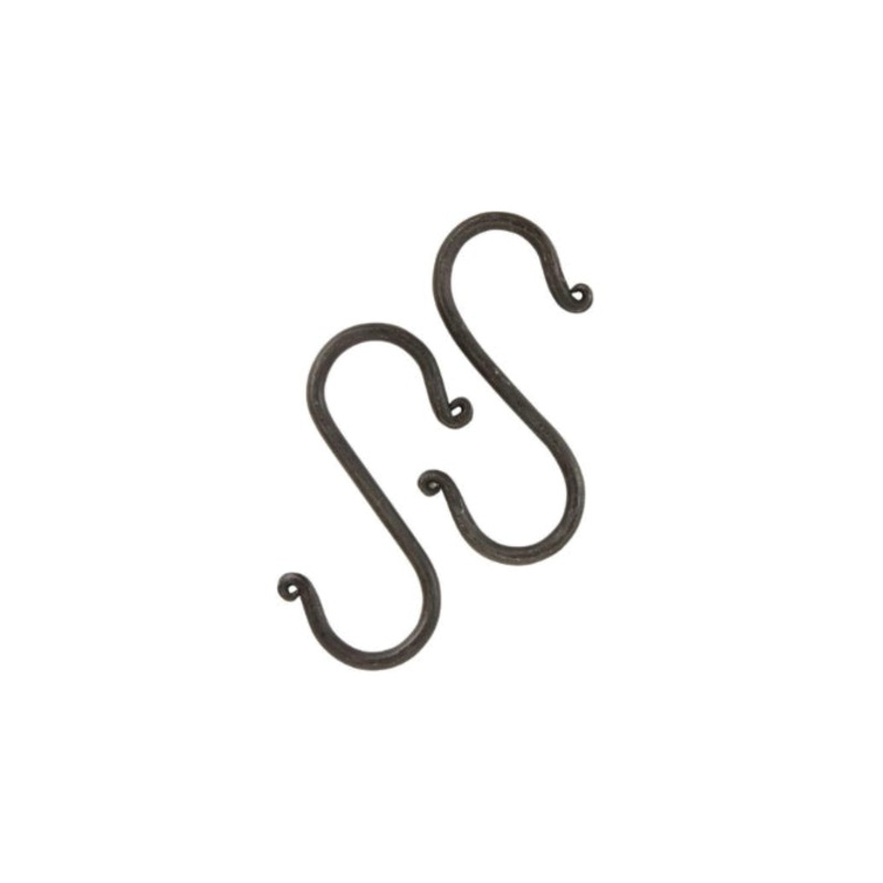 Black Hand Forged S Hook Set/2