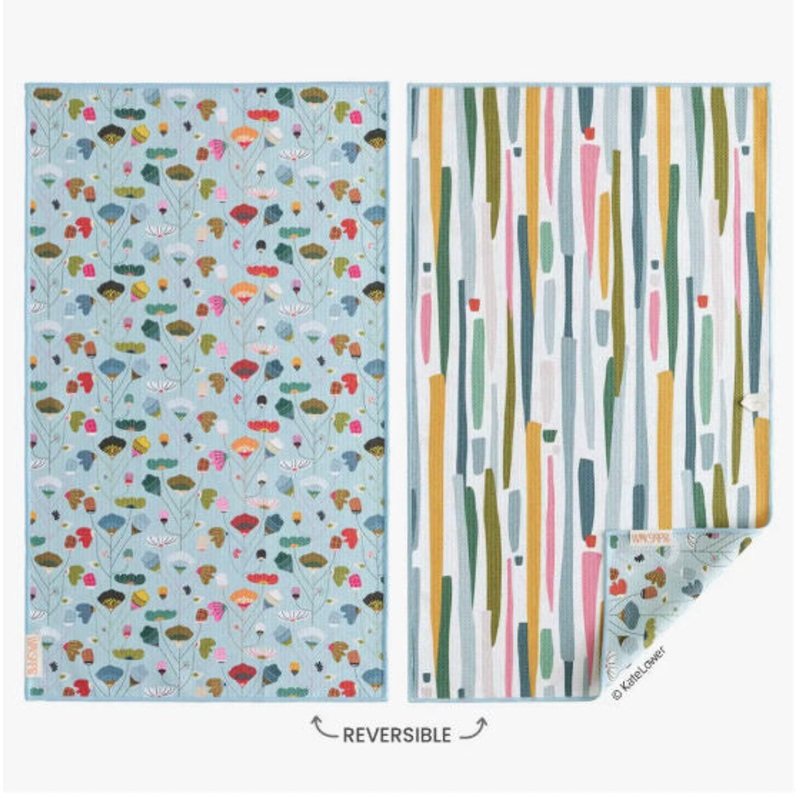 Floral Stems Microfiber Dishtowel