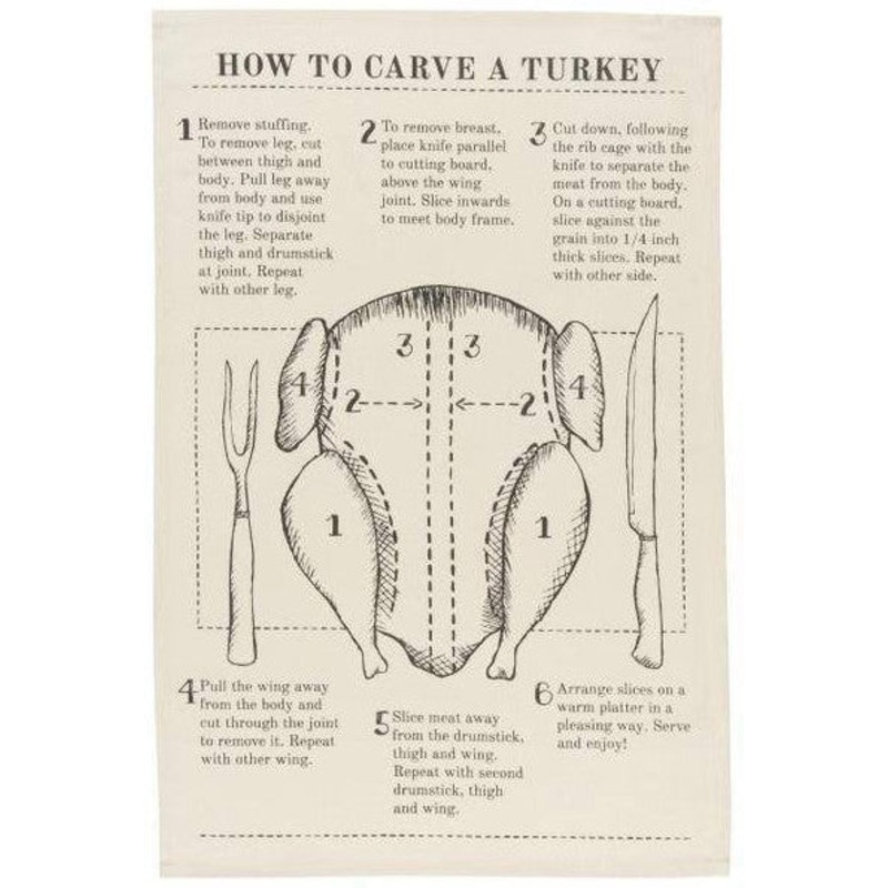 How To Carve A Turkey Towel