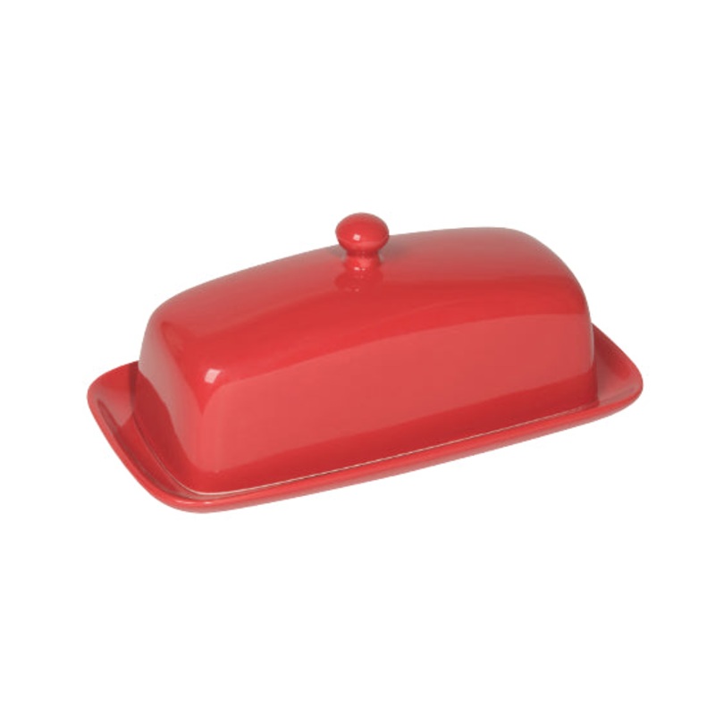 Rectangle Red Butter Dish
