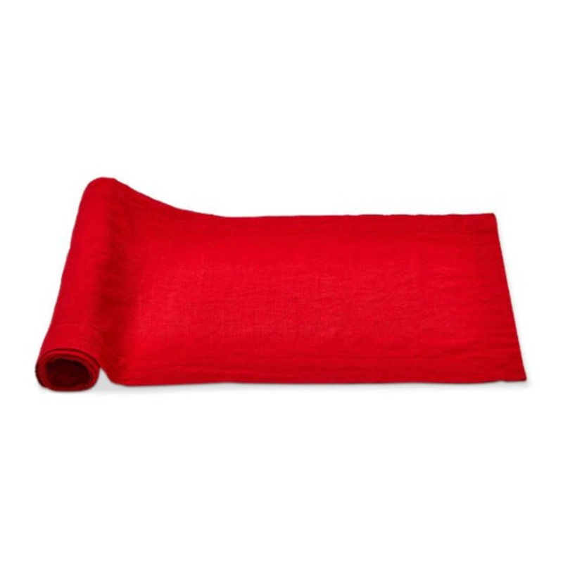 Red Threads Slub Runner