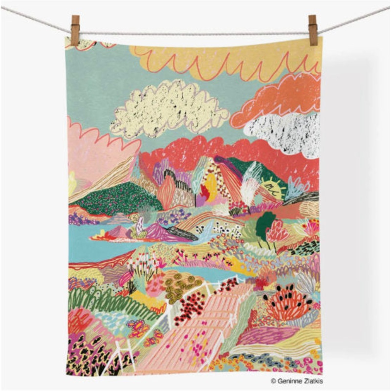 Secret Stairway Cotton Tea Towel
