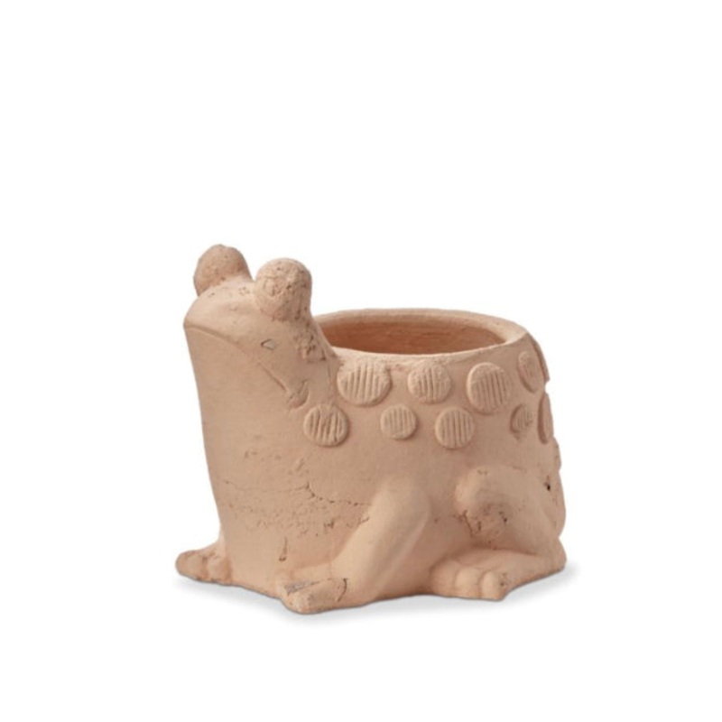 Terracotta Frog Planter