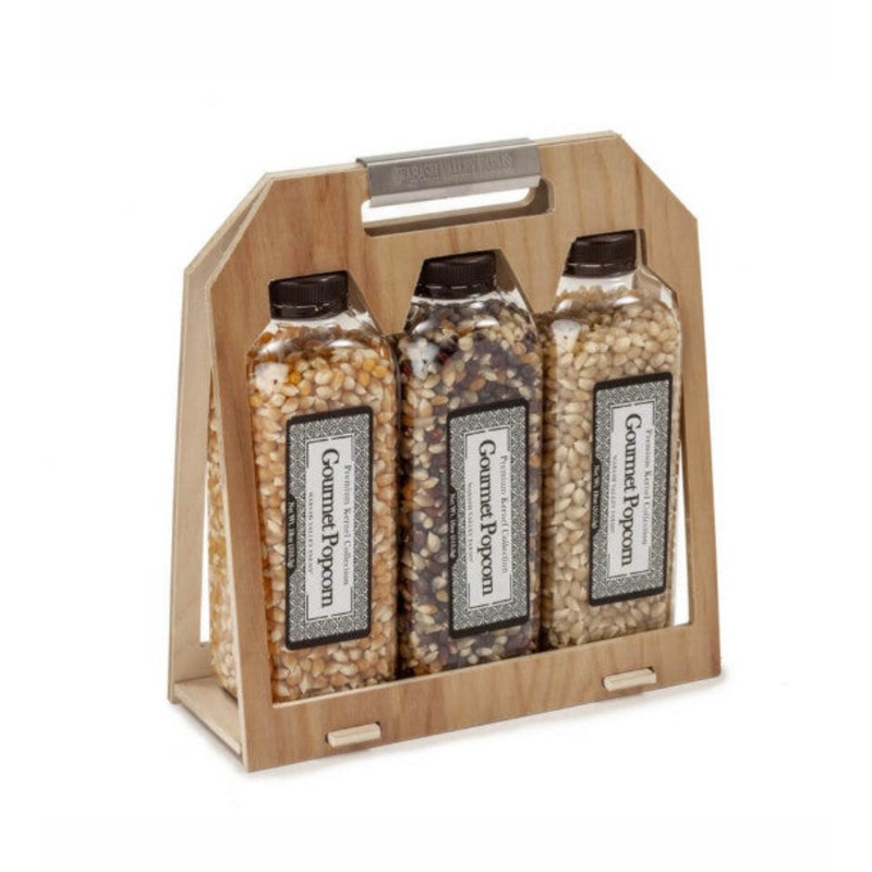 Wooden Crate Popcorn Set