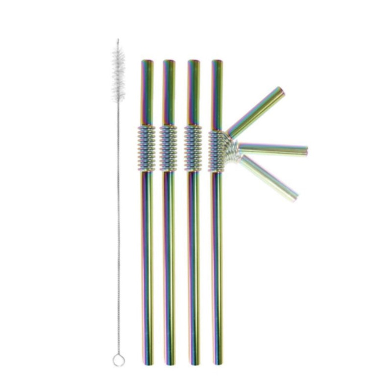 Rainbow Turtleneck Straw Set