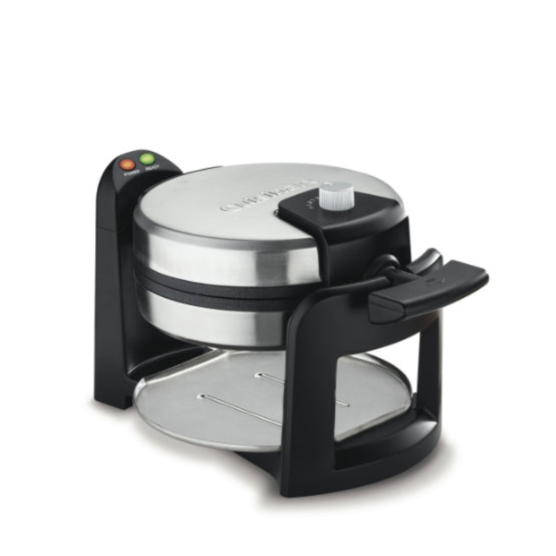 Round Flip Belgian Waffle Maker