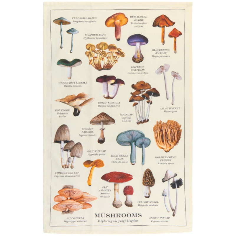 Fine Prnt Mushrooms Towel