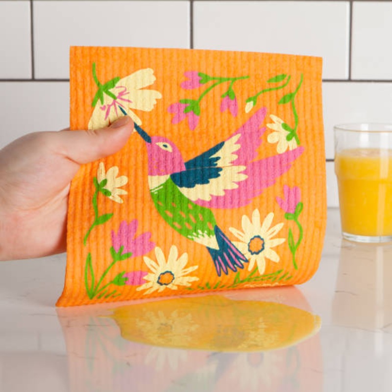Hummingbird Swedish Dishtowel
