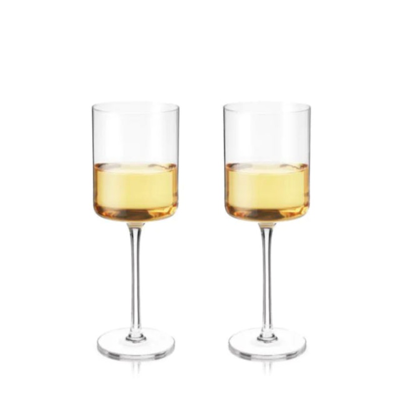 Laurel Crystal White Wine Glasses