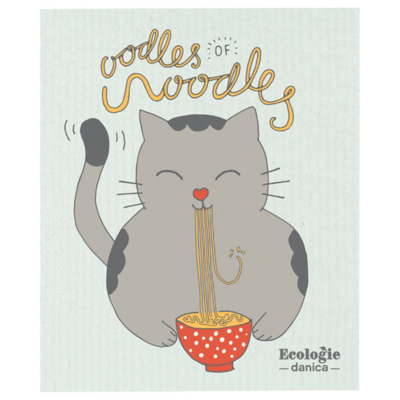 Oodles Of Noodles Swedish Dishtowel