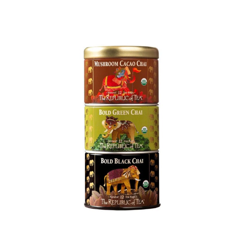 Organic Chai Stackable Tin 36 Tea Bags