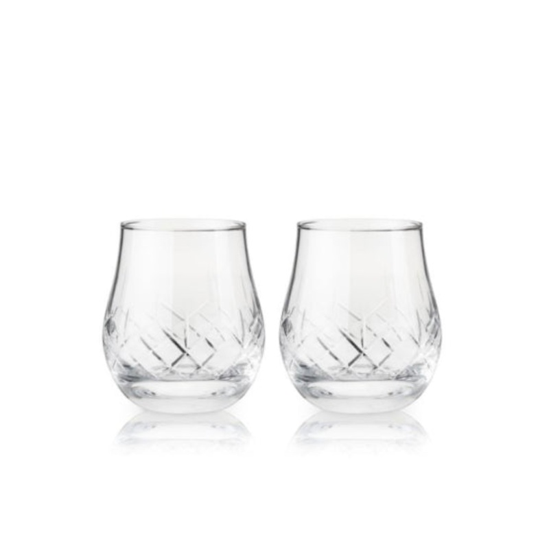Viski Crystal Heavyweight Bourbon Glasses