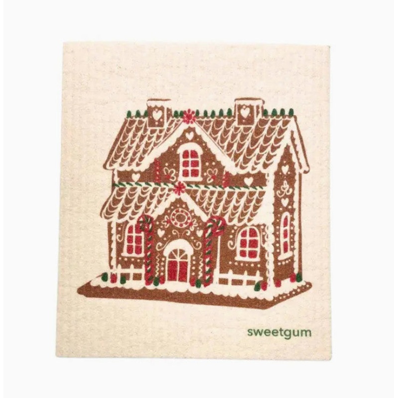Gingerbread House Swedish Dishcloth