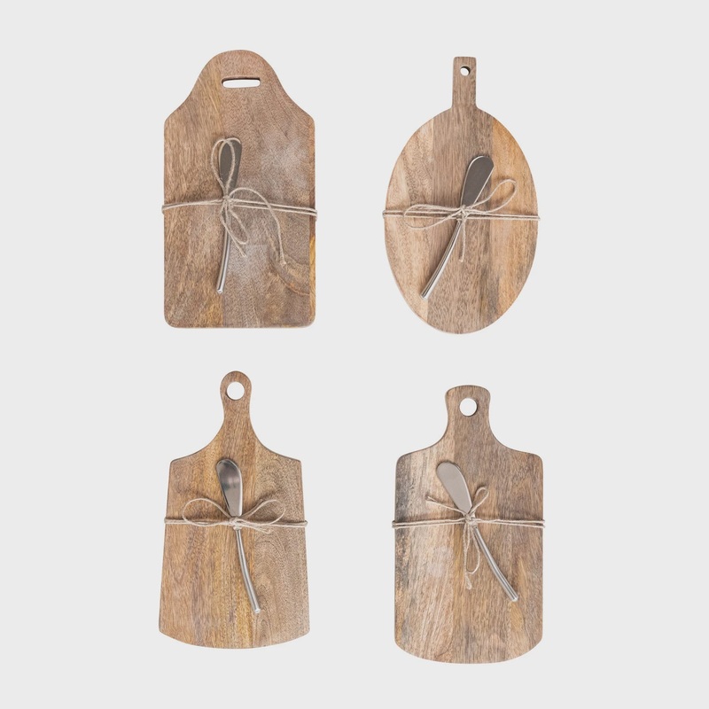 Mango Wood Board w/ Canape Knife