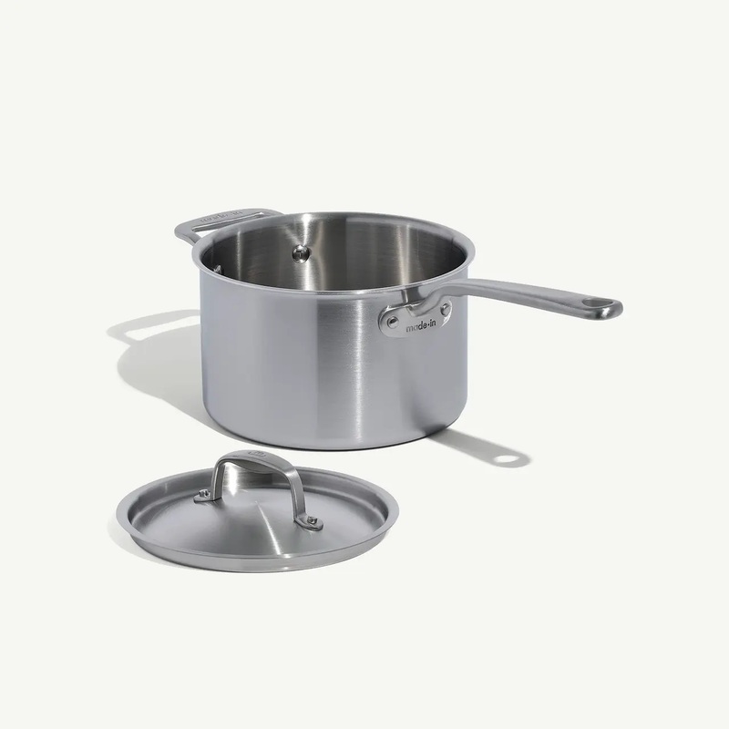 Stainless Clad Saucepan 4QT