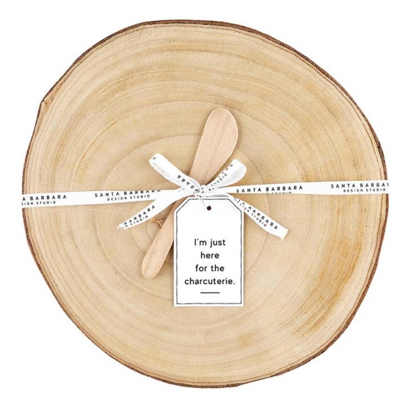 Wood Slice w/ Spreader