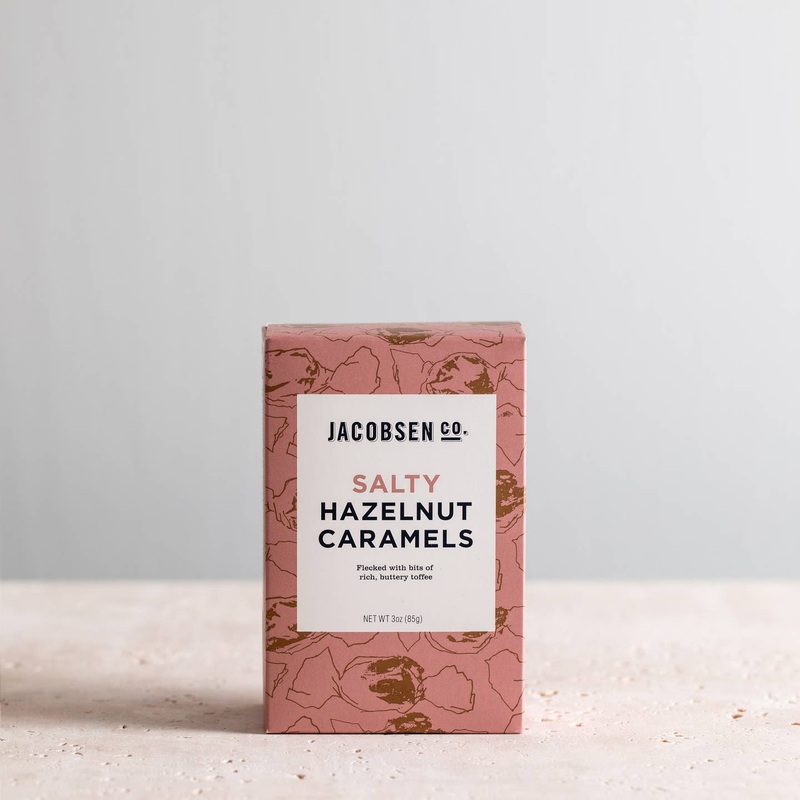 Salty Hazelnut Caramels 3oz box