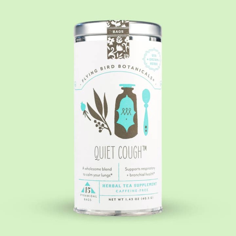 Quiet Cough  15 Tea Bag Tin